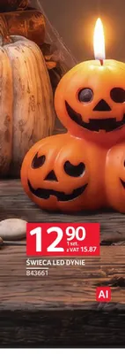 Świeca LED dynie promocja w Selgros