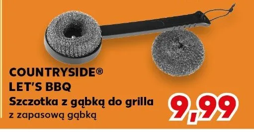 Szczotka z gąbką do grilla z zapasową gąbką promocja w Kaufland