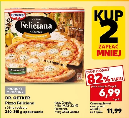 Pizza Feliciana różne rodzaje promocja w Kaufland