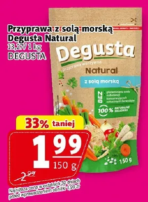 Przyprawa z solą morską Degusta Natural promocja w Prim Market