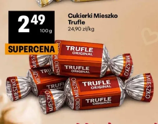 Cukierki Mieszko Trufle promocja w Delikatesy Centrum