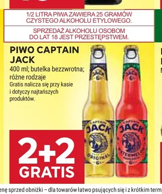 Piwo Captain Jack Original promocja w Stokrotka