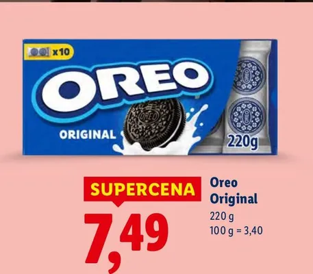 Ciastka Oreo Original 220g promocja w Lidl