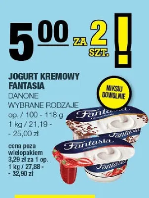 Jogurt kremowy Fantasia promocja w SPAR