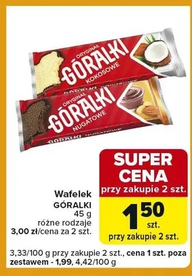 Wafelek różne rodzaje promocja w Carrefour Express