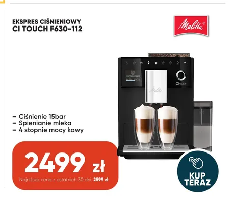 Ekspres ciśnieniowy Melitta CI Touch F630-112 promocja w Max Elektro