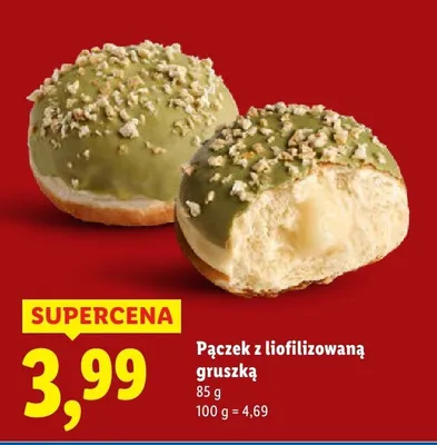 Pączek z liofilizowaną gruszką promocja w Lidl