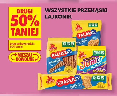 Przekąski Lajkonik promocja w Biedronka