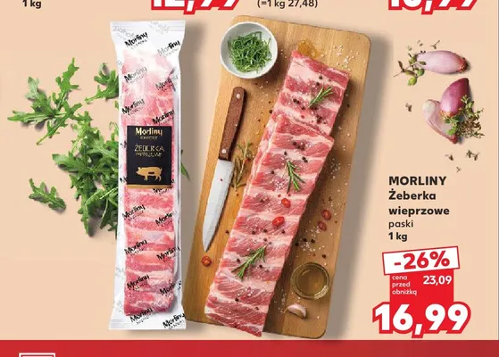 Żeberka wieprzowe paski Morliny promocja w Kaufland