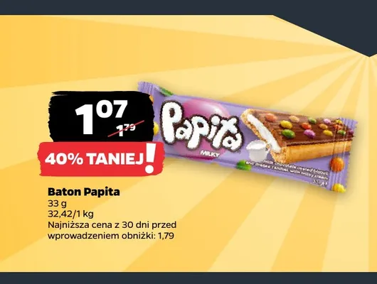 Baton Papita promocja w Netto