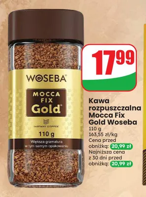 Kawa rozpuszczalna Woseba Mocca Fix Gold promocja w Dino