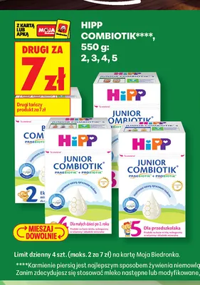 Mleko modyfikowane Hipp Combiotik 4 promocja w Biedronka