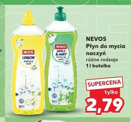 Płyn do mycia naczyń Nevos Lemon promocja w Kaufland
