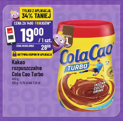 Kakao rozpuszczalne Cola Cao Turbo promocja w POLOmarket