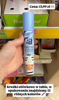 Kredki ołówkowe w tubie promocja w Dino