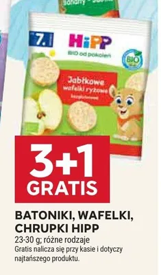 Batoniki, wafelki, chrupki HiPP 23-30g różne rodzaje promocja w Stokrotka