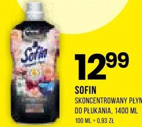 Płyn SOFIN Skoncentrowany płyn do płukania, 1400 ml promocja w Drogerie Natura