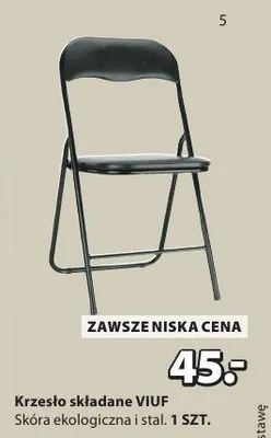 Krzesło składane VIUF promocja w Jysk