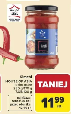 Kimchi House of Asia lekko ostre promocja w Carrefour