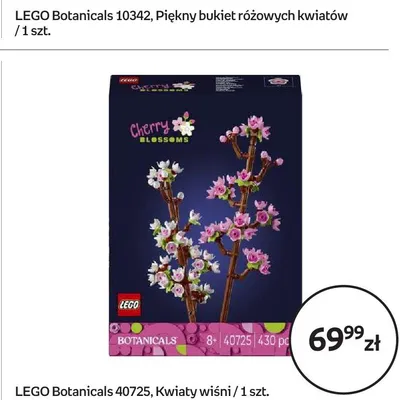 Klocki LEGO Botanicals 10342 Piękny bukiet różowych kwiatów promocja w Empik