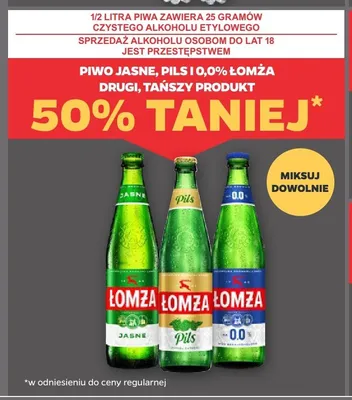 Piwo Łomża promocja w Netto