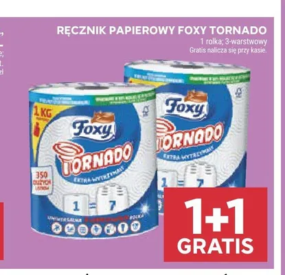 Ręcznik papierowy Foxy Tornado promocja w Stokrotka