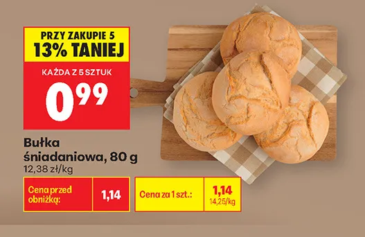 Bułka śniadaniowa promocja w Biedronka