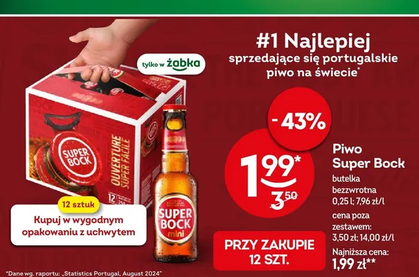 Piwo Super Bock promocja w Żabka