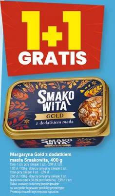 Margaryna Gold z dodatkiem masła Smakowita promocja w Twój Market
