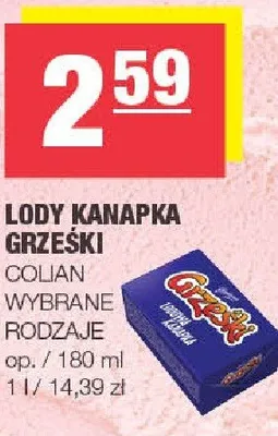 Lody kanapka grzeski promocja w SPAR