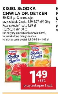 Kisiel Słodka Chwila Dr. Oetker promocja w Stokrotka