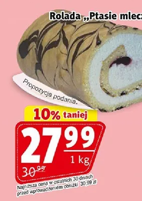 Rolada "Ptasie mleczko" promocja w Prim Market