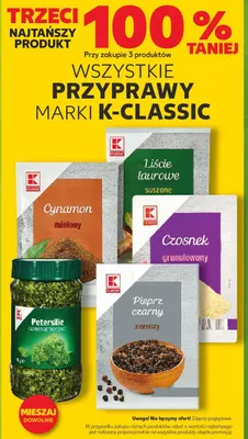 Przyprawy wszystkie rodzaje promocja w Kaufland