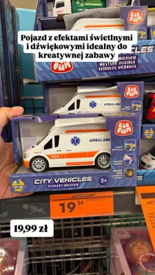 Pojazd miejski ambulans EleFun City Vehicles promocja w Biedronka