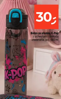 Bidon ze słomką K-Pop promocja w Dealz