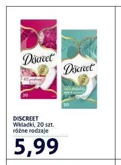 Wkładki higieniczne Discreet Deo Waterlily promocja w Blue Stop