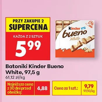 Batoniki Bueno White promocja w Biedronka