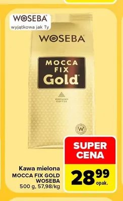 Kawa mielona Woseba Mocca Fix Gold promocja w Carrefour Market