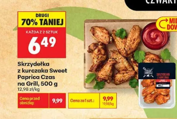 Skrzydełka z kurczaka Sweet Paprica Czas na Grill promocja w Biedronka