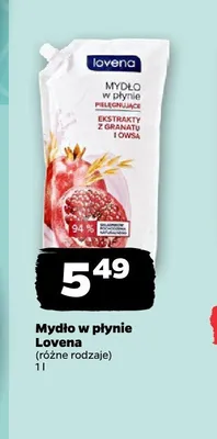 Mydło w płynie Lovena Ekstrakty z granatu i owsa promocja w Netto
