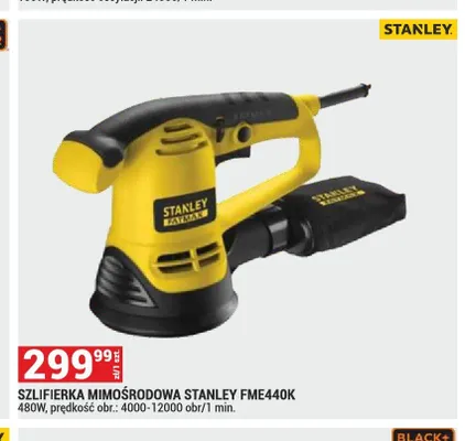Szlifierka mimośrodowa Stanley FME440K promocja w Merkury Market