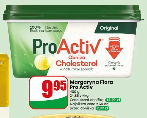 Margaryna Flora Pro Activ promocja w Dino