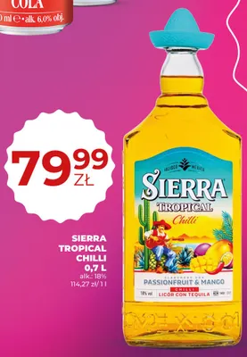 Likier Sierra Tropical Chilli promocja w Duży Ben