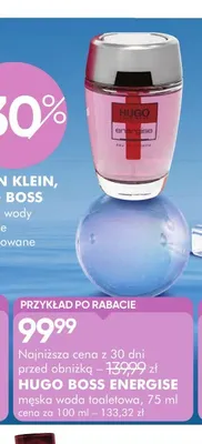 Woda toaletowa męska Hugo Boss Energise promocja w Super-Pharm