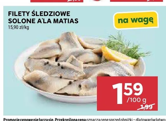 Filety śledziowe solone a'la matias promocja w Stokrotka