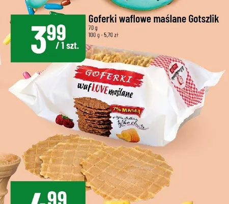 Goferki waflowe maślane Gotszlik promocja w POLOmarket
