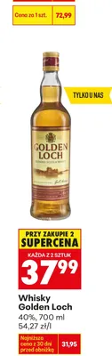 Whisky Golden Loch promocja w Biedronka