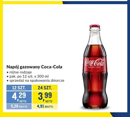 Napój gazowany Coca-Cola promocja w Makro