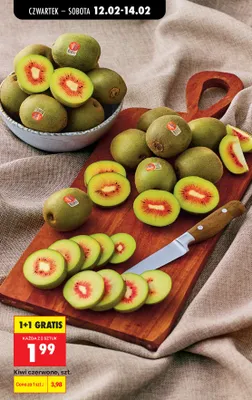 Kiwi czerwone 1+1 GRATIS promocja w Biedronka