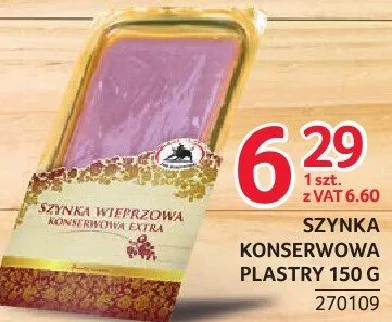 Szynka Konserwowa Plastry 270109 promocja w Selgros